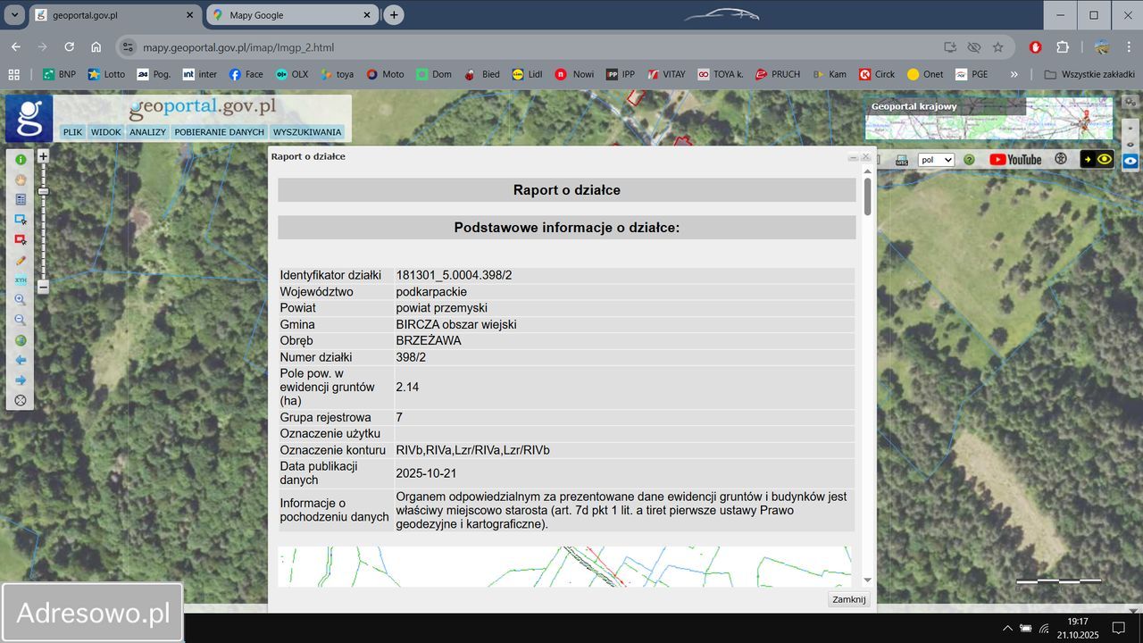 Działka rolno-budowlana Brzeżawa. Zdjęcie 5