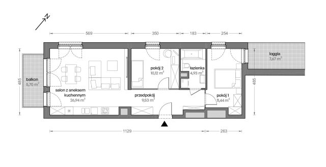 Mieszkanie 3-pokojowe Katowice Brynów, ul. Ceglana. Zdjęcie 7