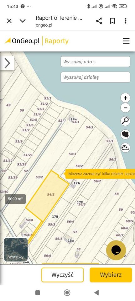 Działka budowlana Huta Nowa