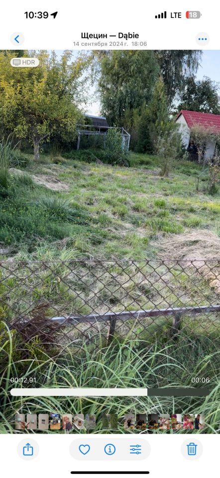 Działka rod Szczecin Dąbie