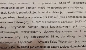 Mieszkanie 2-pokojowe Myszków, ul. Skłodowskiej