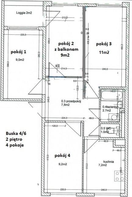Pokój Wrocław Borek, ul. Buska. Zdjęcie 9