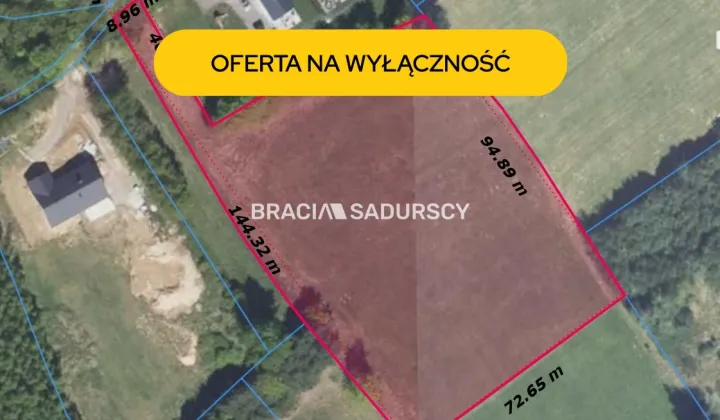 Działka inwestycyjna Tarnawa