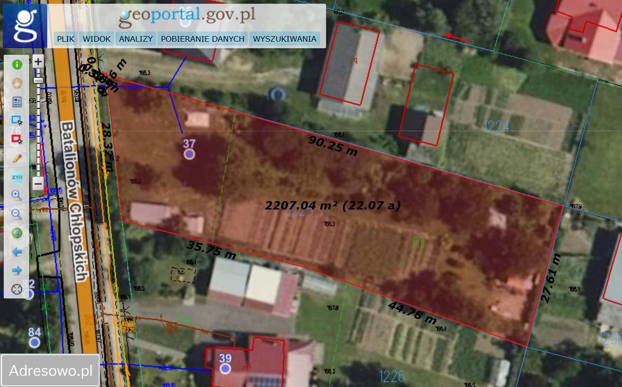 Działka budowlana Hrubieszów Sławęcin, ul. Batalionów Chłopskich. Zdjęcie 4