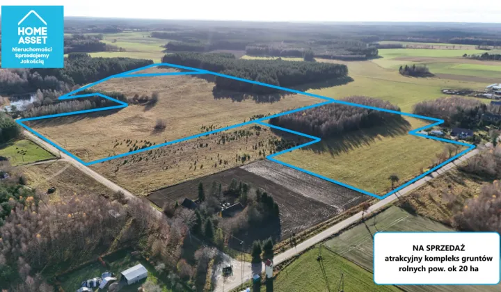 Działka rolna Dąbrówno