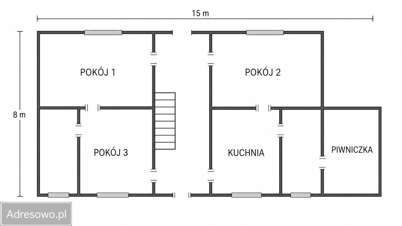 dom wolnostojący, 3 pokoje Brzezina. Zdjęcie 16