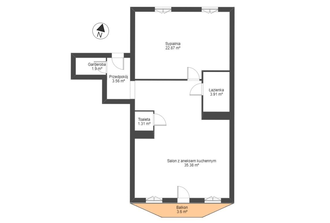 Mieszkanie 2-pokojowe Poznań Jeżyce, ul. Jana Kassyusza. Zdjęcie 14