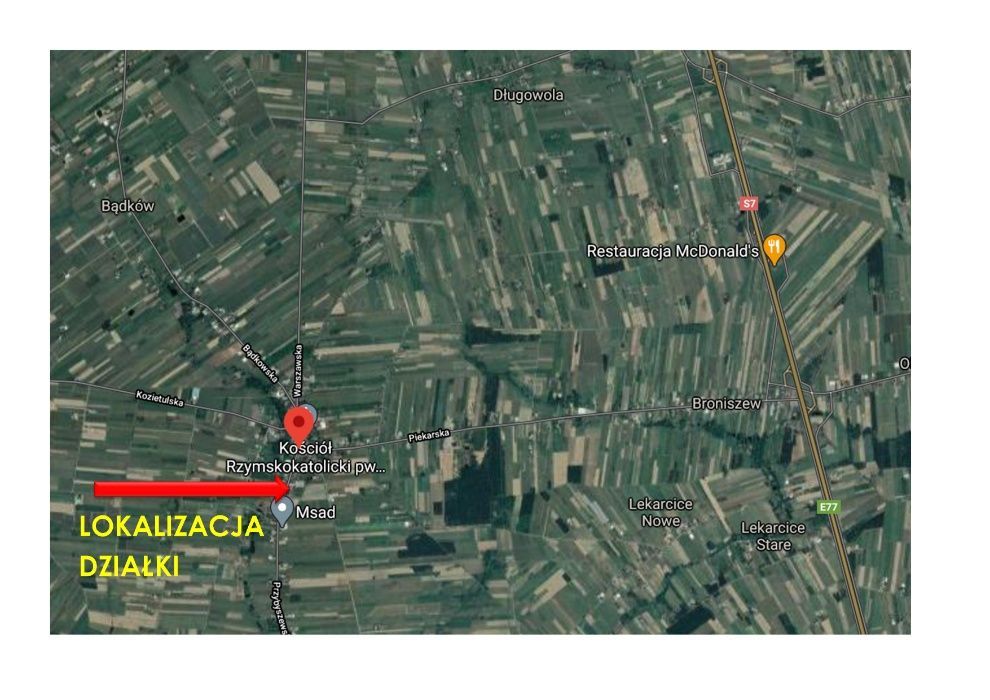 Działka inwestycyjna Goszczyn, ul. Przybyszewska. Zdjęcie 3