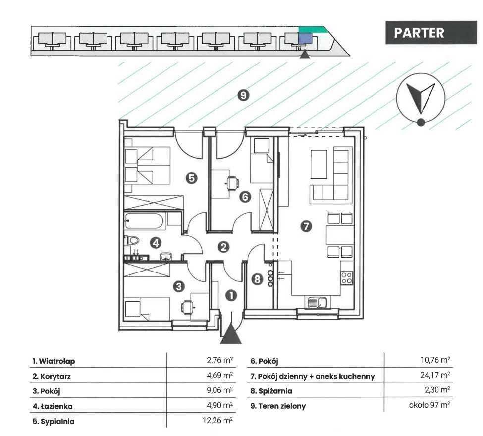 Mieszkanie 4-pokojowe Zielona Góra Przylep, ul. Przylep-Szybowcowa. Zdjęcie 6