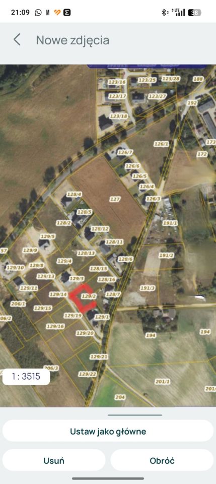 Działka budowlana Miaty. Zdjęcie 3