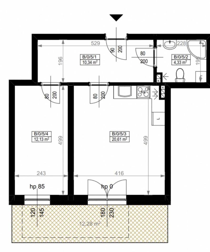 Mieszkanie 2-pokojowe Wrocław Poświętne, ul. Ramiszowska. Zdjęcie 8