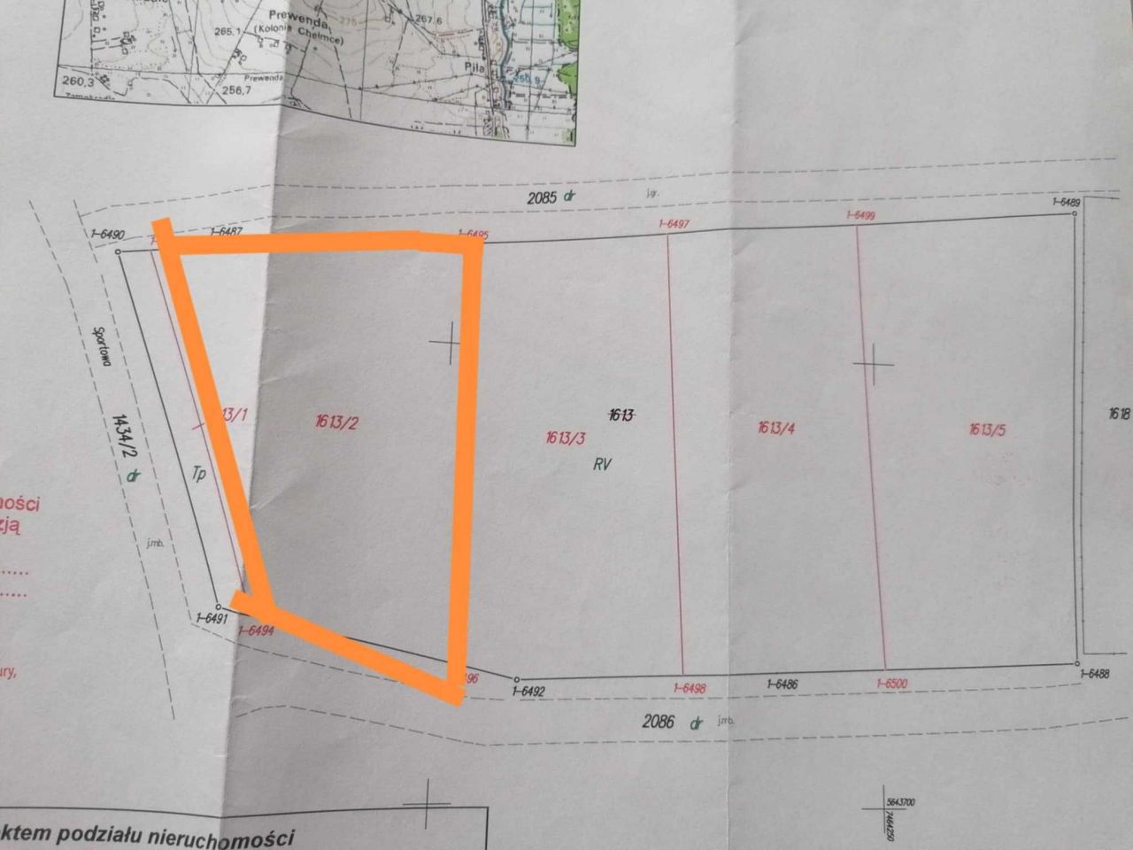 Działka budowlana Chełmce, ul. Sportowa