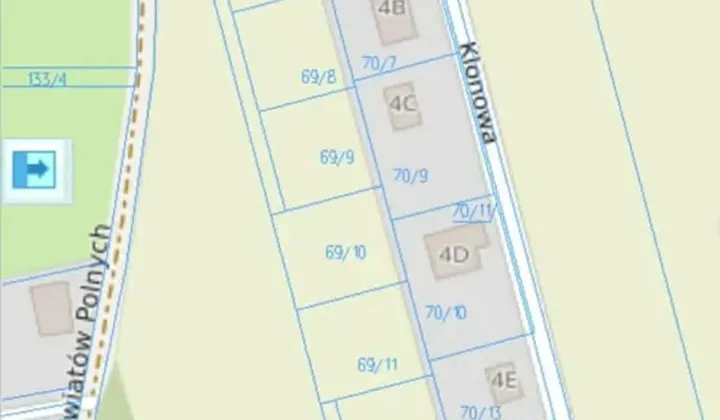 Działka budowlana Domaszowice, ul. Jasna