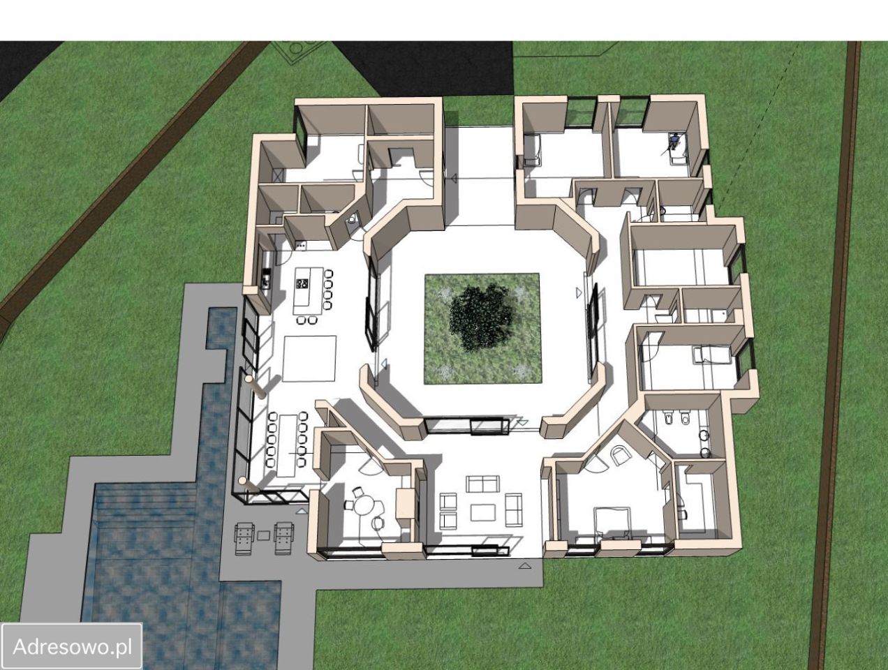 Działka budowlana Suchy Dwór, ul. Dworska. Zdjęcie 2