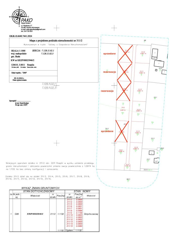 Działka budowlana Rzeplin. Zdjęcie 2