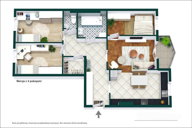 Mieszkanie 4-pokojowe Piaseczno, ul. Julianowska. Zdjęcie 7