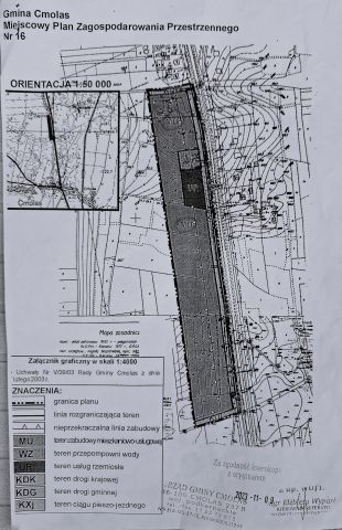 Działka rolno-budowlana Cmolas Zapole. Zdjęcie 1