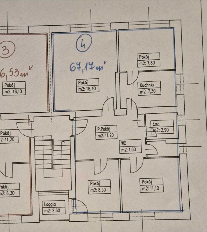 Mieszkanie 4-pokojowe Łomża, ul. Poznańska. Zdjęcie 2