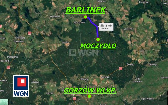 Działka budowlana Moczydło. Zdjęcie 9