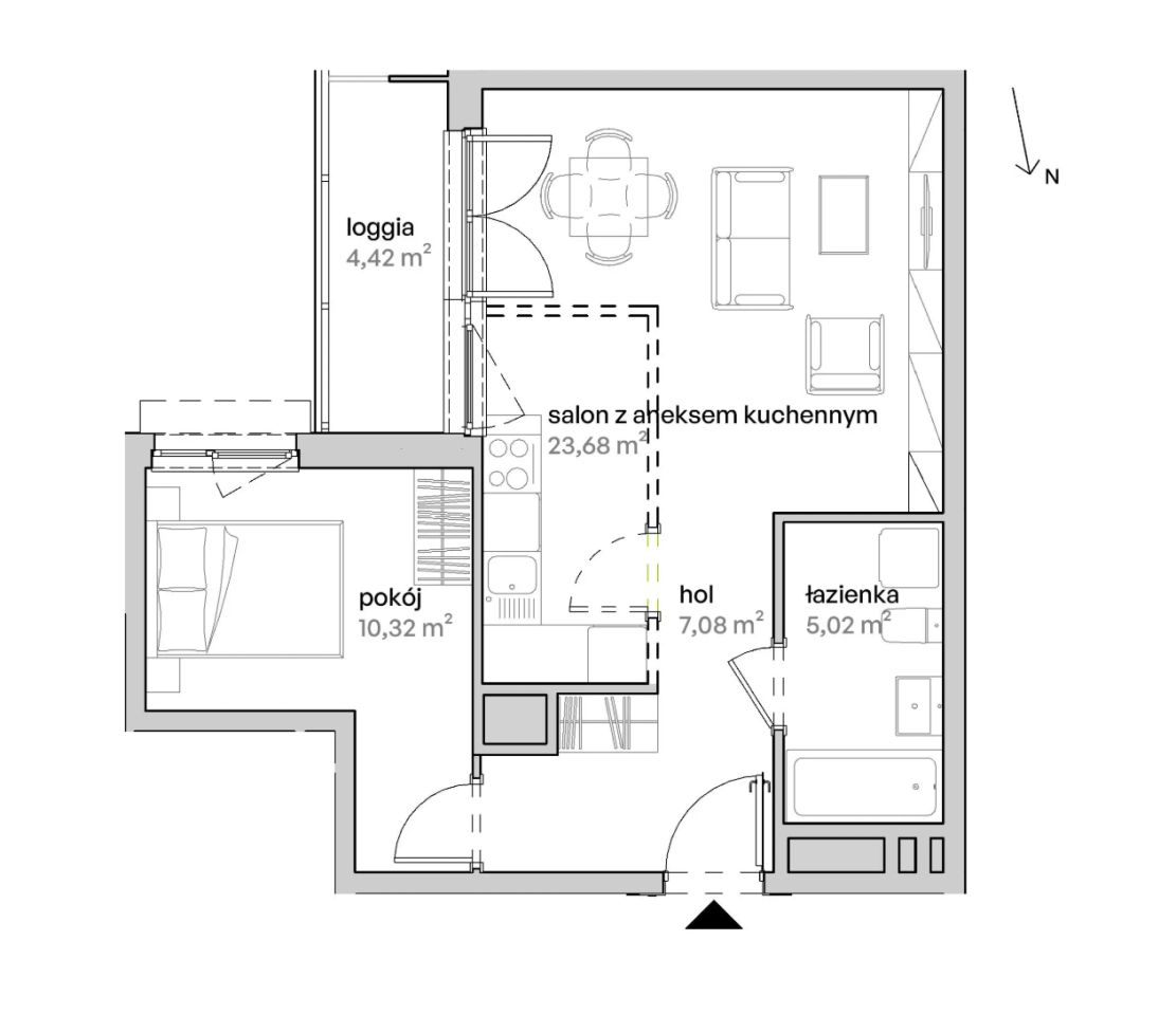 Mieszkanie 2-pokojowe Poznań Starołęka, ul. Unii Lubelskiej. Zdjęcie 7