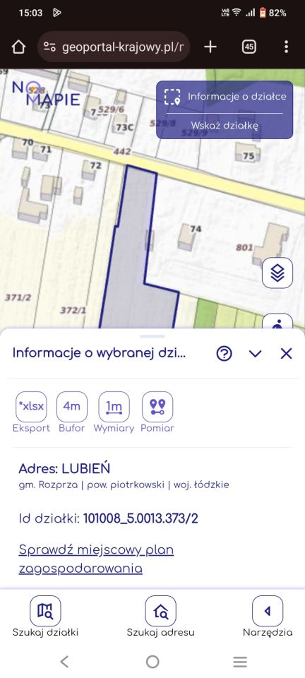 Działka rolno-budowlana Lubień. Zdjęcie 4