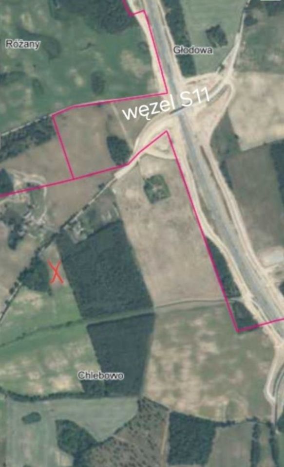 Działka budowlana Chlebowo. Zdjęcie 2