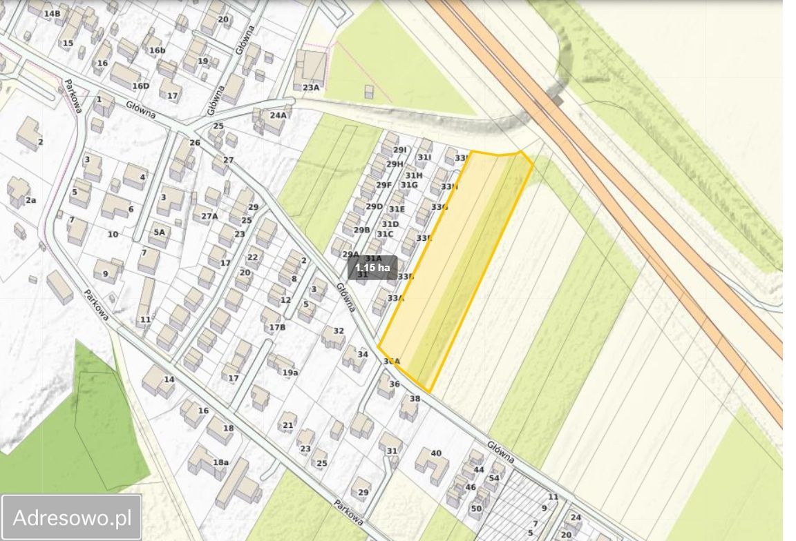 Działka inwestycyjna Ślęza, ul. Główna. Zdjęcie 4