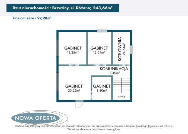 dom wolnostojący, 6 pokoi Brzeziny, ul. Różana. Zdjęcie 40