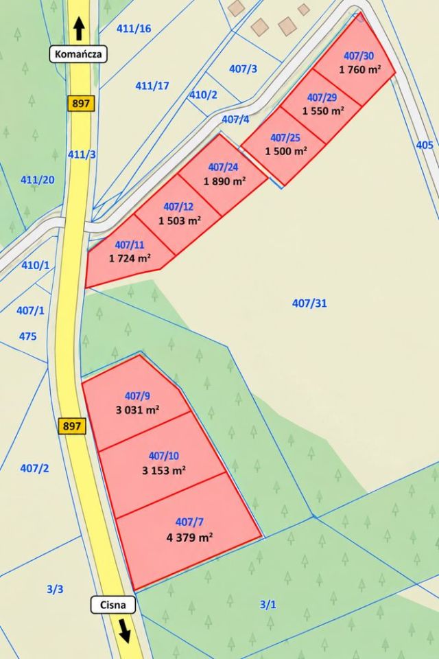 Działka budowlana Osławica. Zdjęcie 8