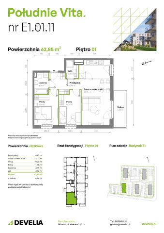 Mieszkanie 3-pokojowe Gdańsk Orunia Górna, ul. Kazimierza Wielkiego. Zdjęcie 7