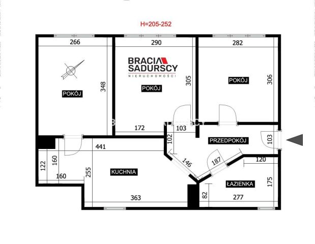 Mieszkanie 3-pokojowe Kraków Podgórze, ul. Stanisława Mitery. Zdjęcie 3