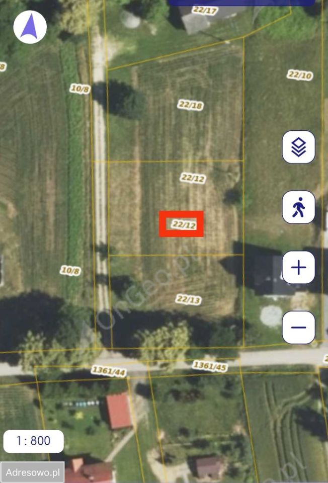 Działka rolno-budowlana Polanka Wielka. Zdjęcie 2