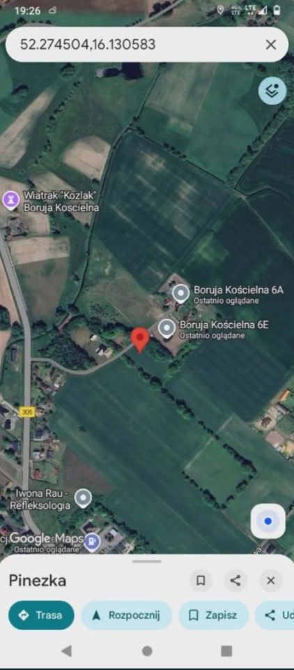 Działka budowlana Boruja Kościelna. Zdjęcie 2