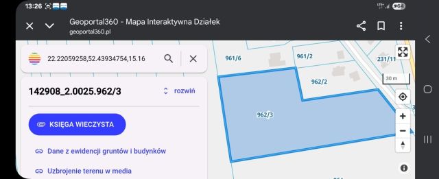 Działka budowlana Budy Kupientyńskie. Zdjęcie 1