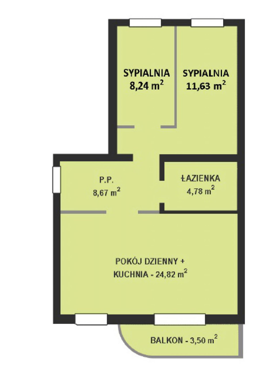 Mieszkanie 3-pokojowe Legnica, Legnickie Pole. Zdjęcie 2
