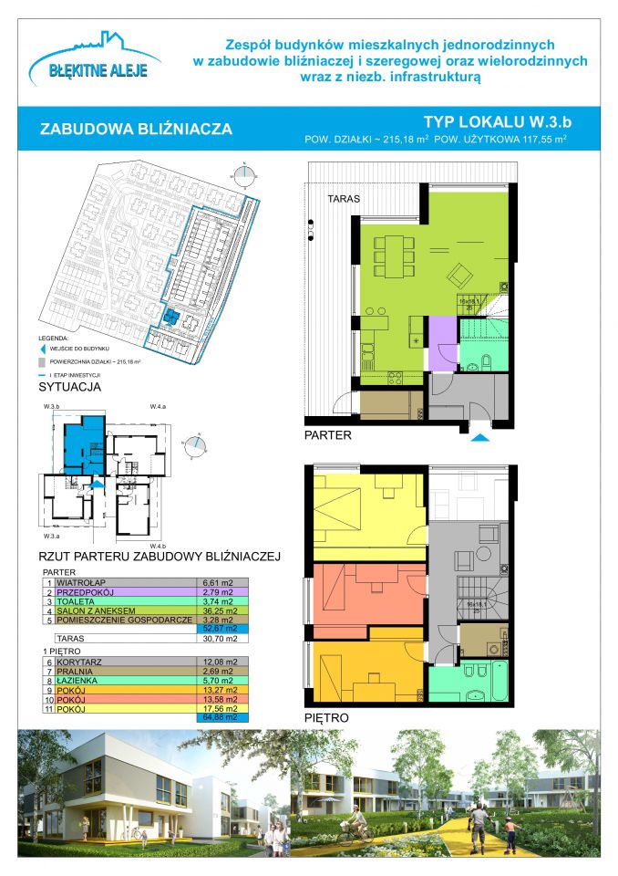 dom szeregowy, 4 pokoje Bielany Wrocławskie, ul. Błękitna. Zdjęcie 6